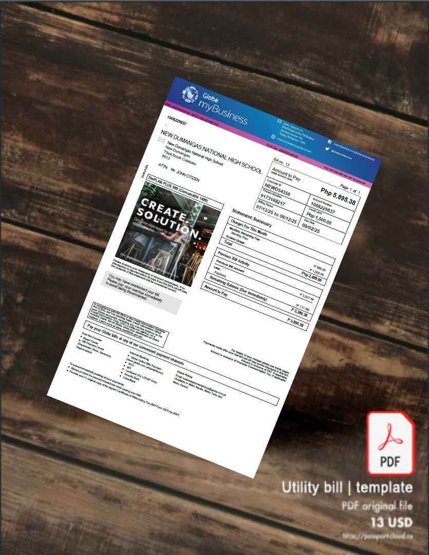 Utility bill | Albanian Power | Albania